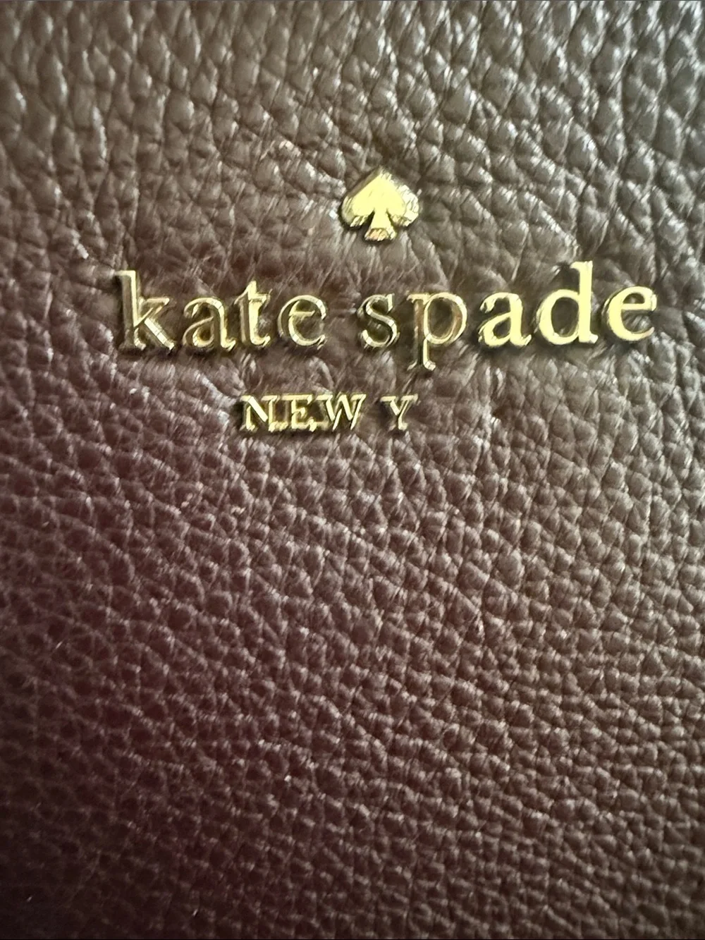 kate spade New York Pebbled Leather Crossbody Bag in Burgundy